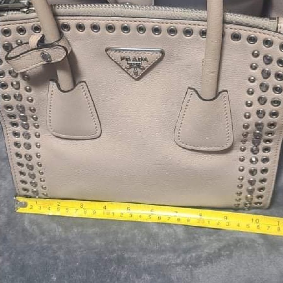 Prada Leather Studded Two way Purse - Picture 9 of 12